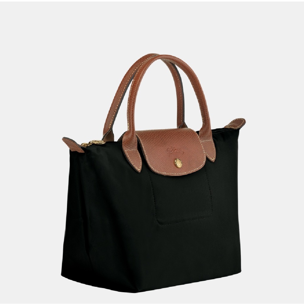 Longchamp LE PLIAGE ORIGINAL S HANDBAG Black - Recycled Canvas - Picture 3 of 11